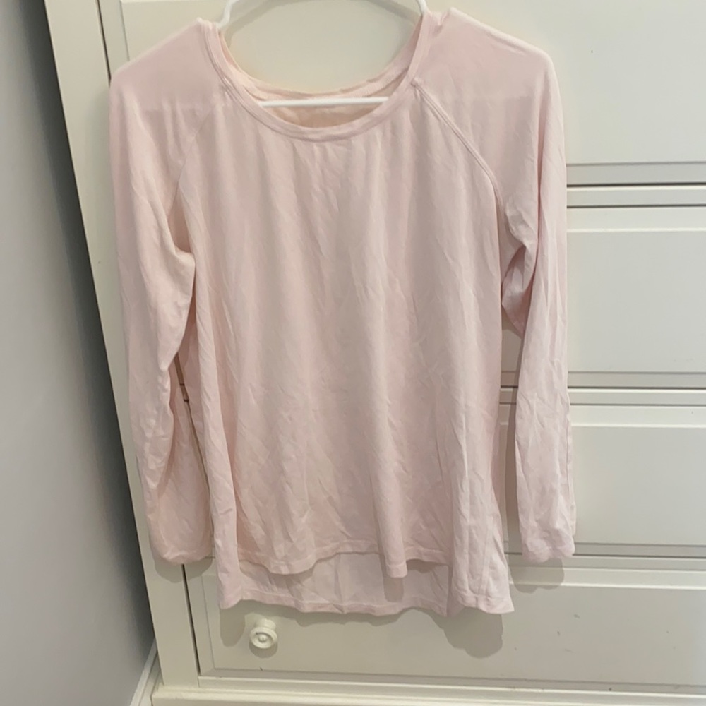 Pink lululemon long sleeve